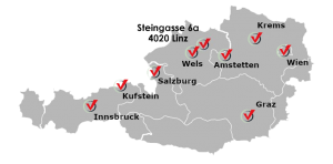 Saugbagger Österreich - Standorte